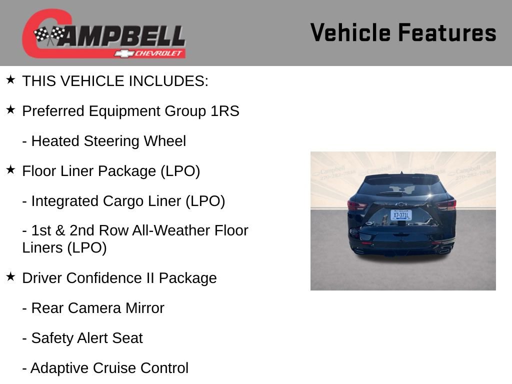 Used 2024 Chevrolet Blazer RS w/ Driver Confidence II Package image 5