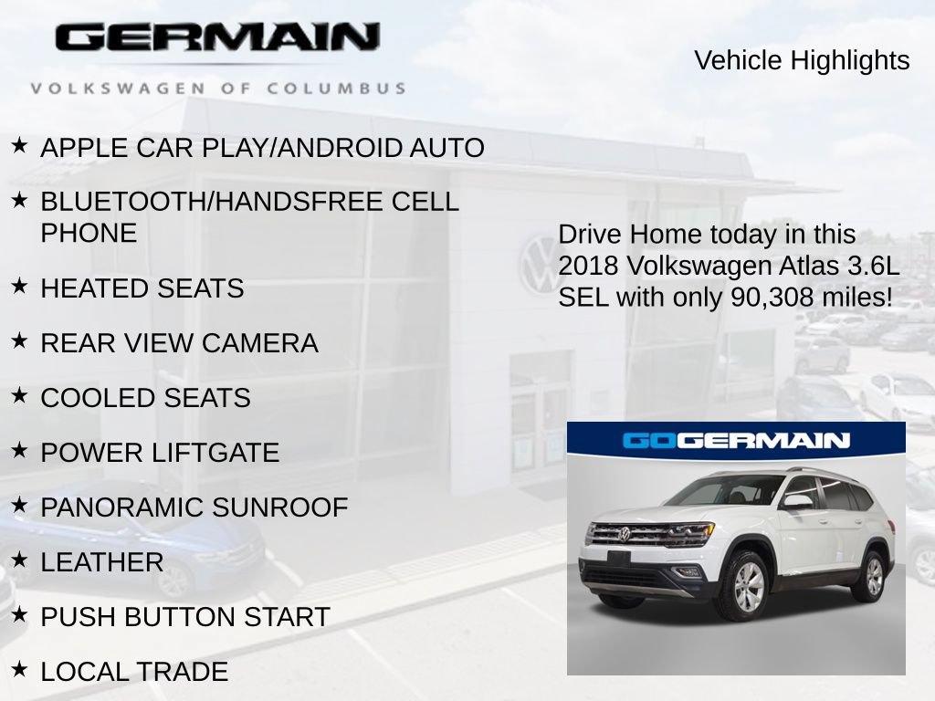 Used 2018 Volkswagen Atlas SEL AWD/4WD image 5