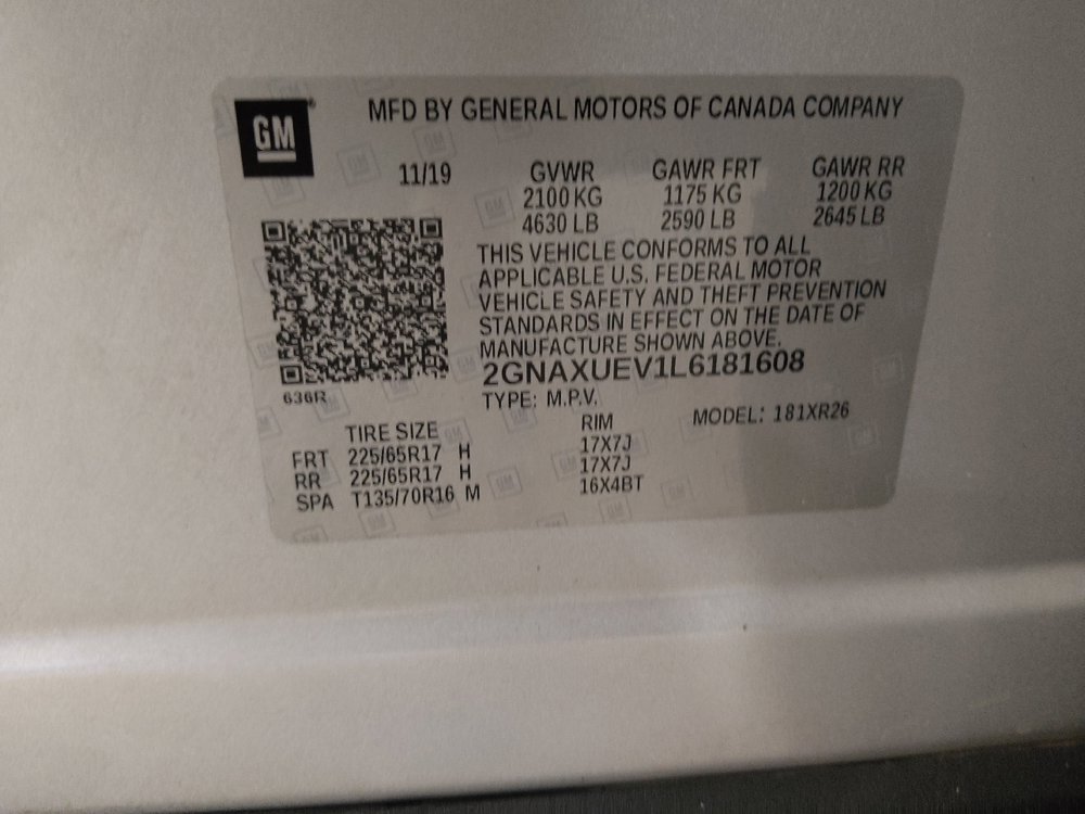 Used 2020 Chevrolet Equinox LT AWD/4WD image 33