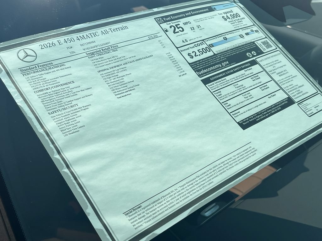 New 2026 Mercedes-Benz E 450 4MATIC All-Terrain Wagon image 38