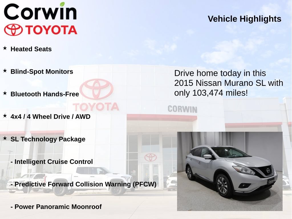 Used 2015 Nissan Murano SL w/ SL Technology Package AWD/4WD image 6