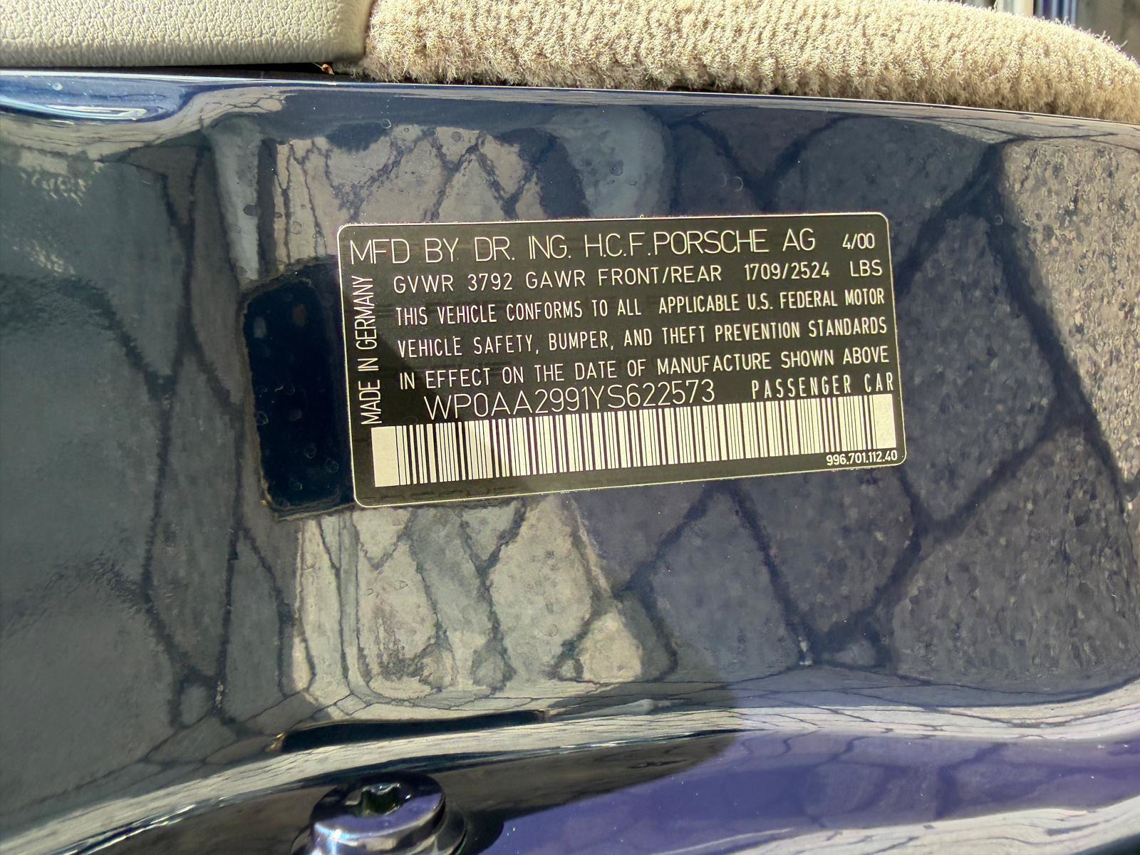 Used 2000 Porsche 911 Carrera RWD image 62