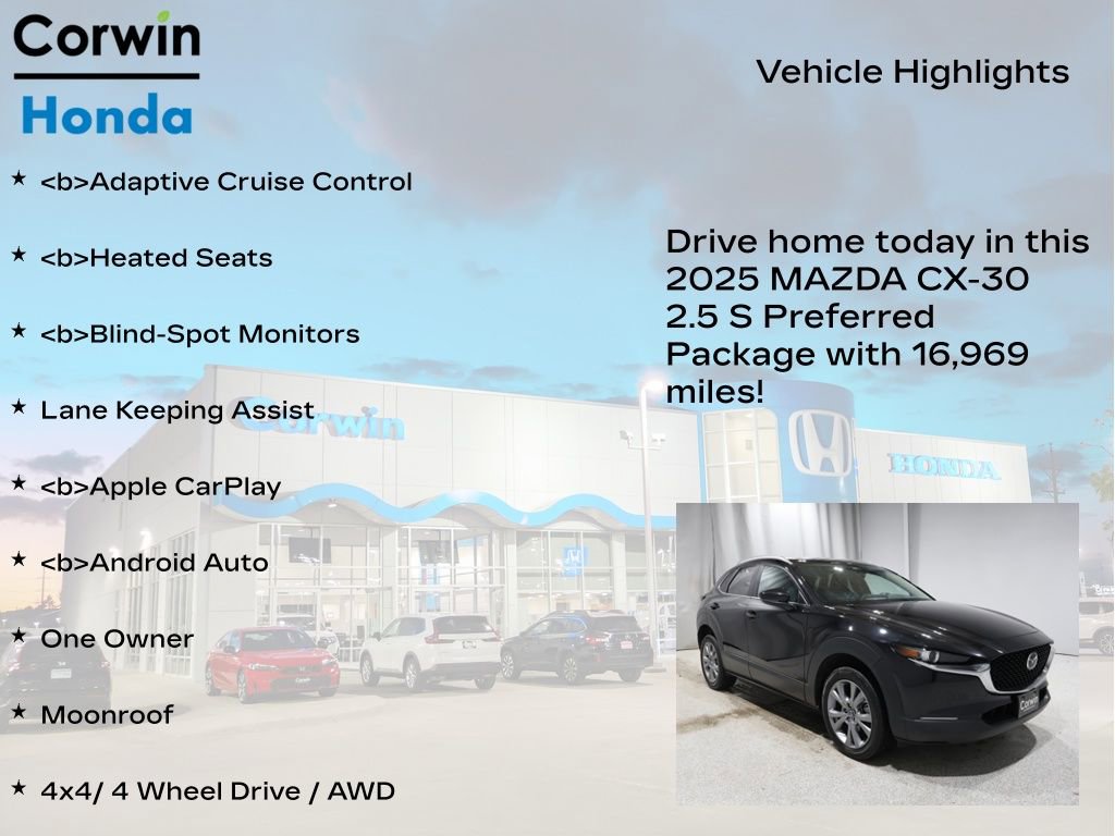 Used 2025 MAZDA CX-30 AWD 2.5 S w/ Preferred Package image 6