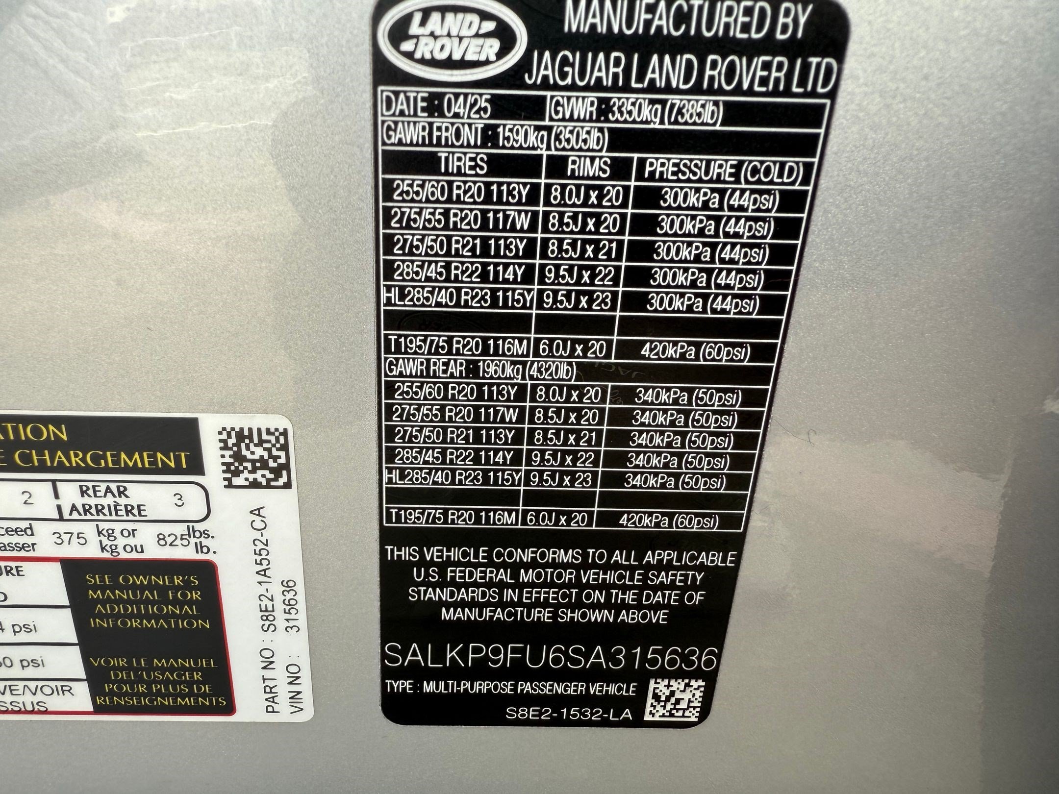 Certified 2025 Land Rover Range Rover SE AWD/4WD image 19
