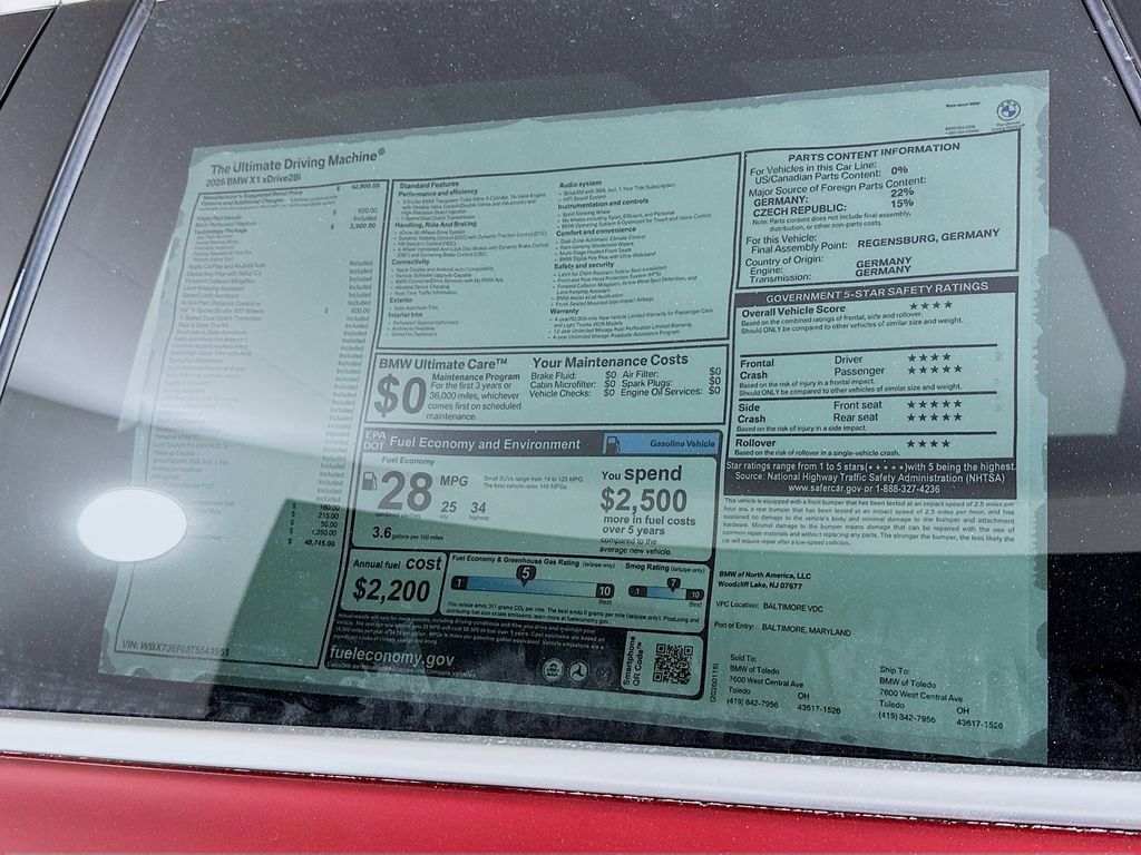 New 2026 BMW X1 xDrive28i w/ Technology Package image 12