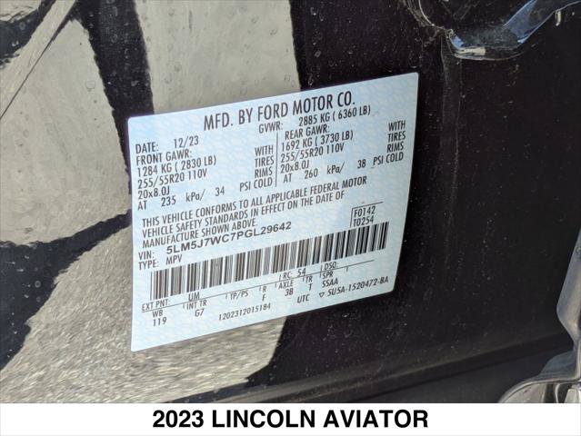 New 2023 Lincoln Aviator Reserve w/ Equipment Group 201A RWD image 15