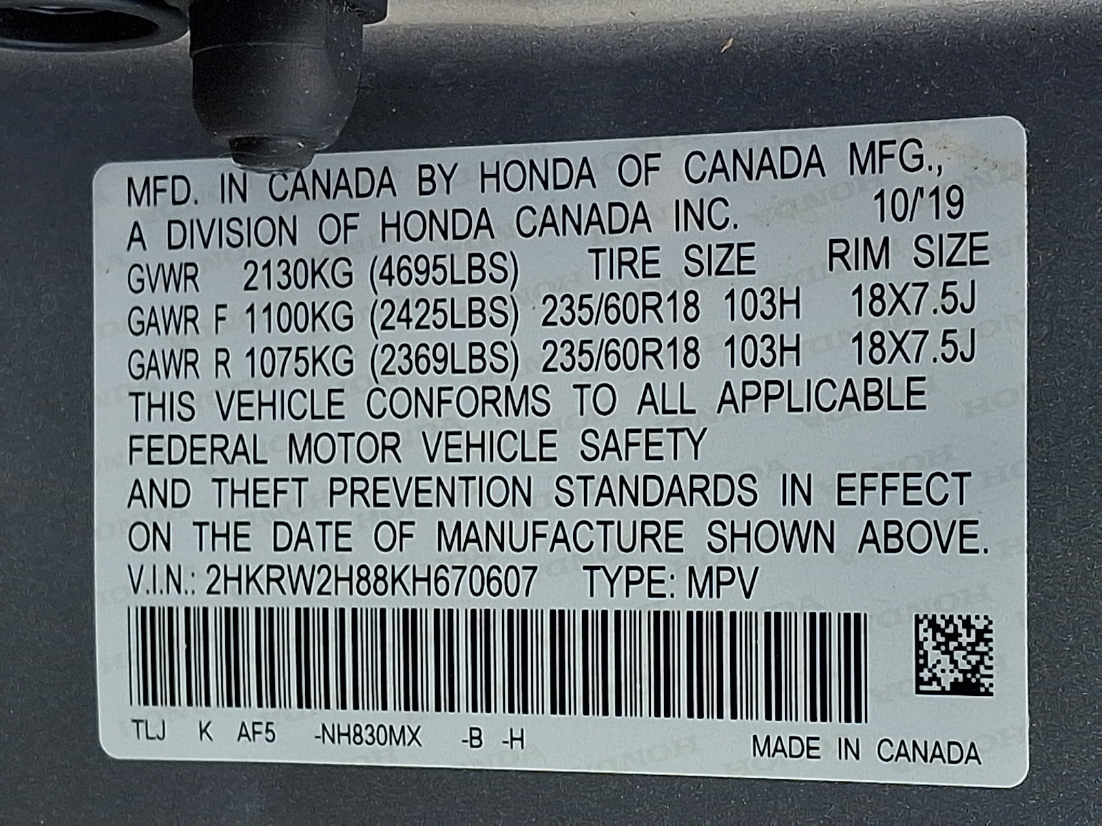 Used 2019 Honda CR-V EX-L image 27