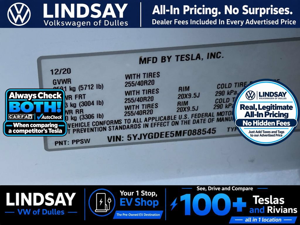 Used 2021 Tesla Model Y Long Range AWD/4WD image 30