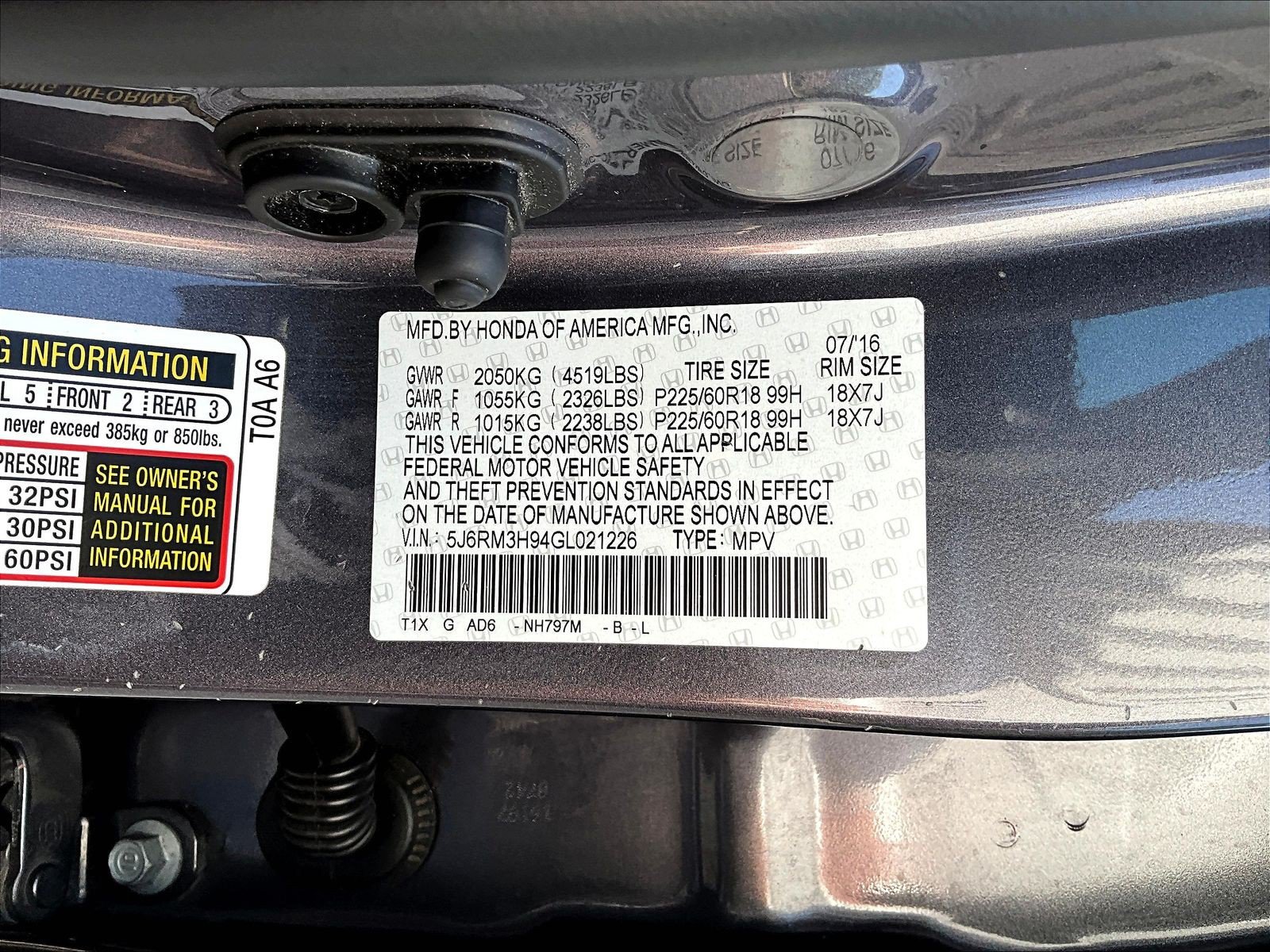 Used 2016 Honda CR-V Touring image 19