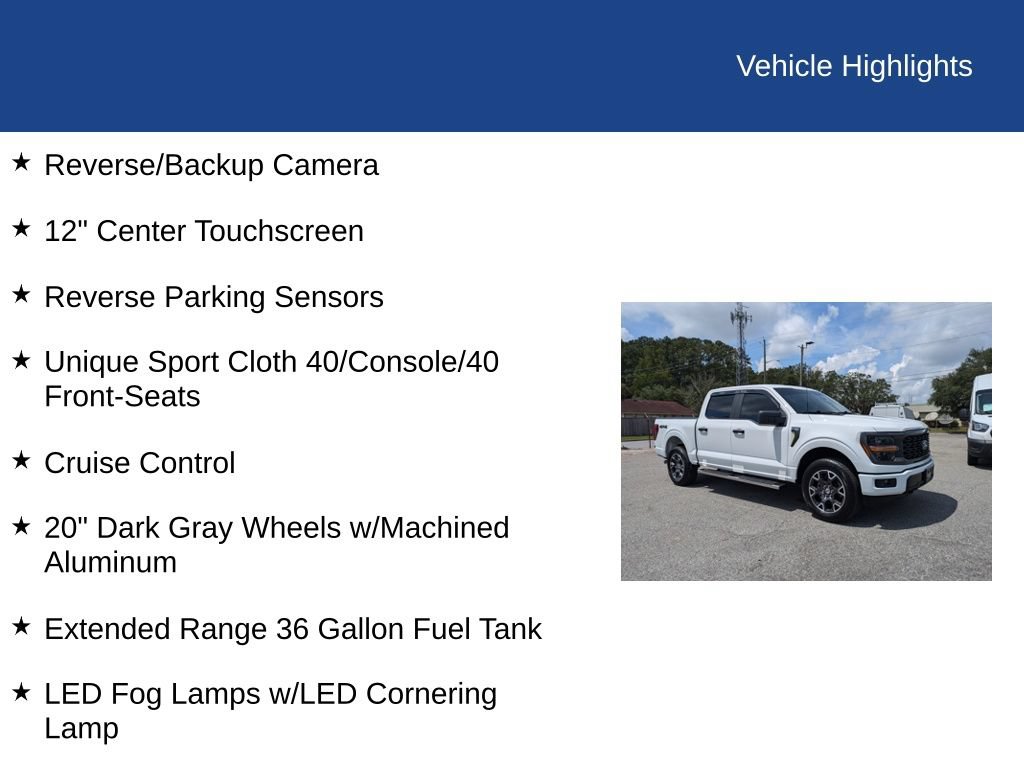 Certified 2025 Ford F150 STX w/ Equipment Group 200A AWD/4WD image 28