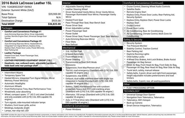 Used 2016 Buick LaCrosse Leather image 24