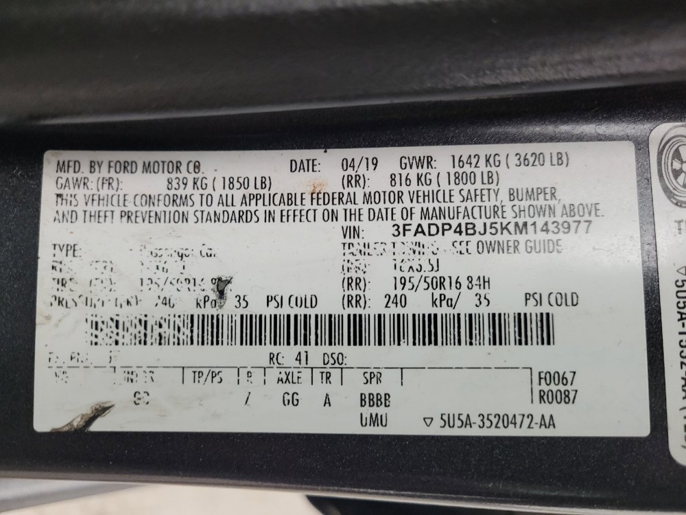 Used 2019 Ford Fiesta SE w/ Equipment Group 201A FWD image 33