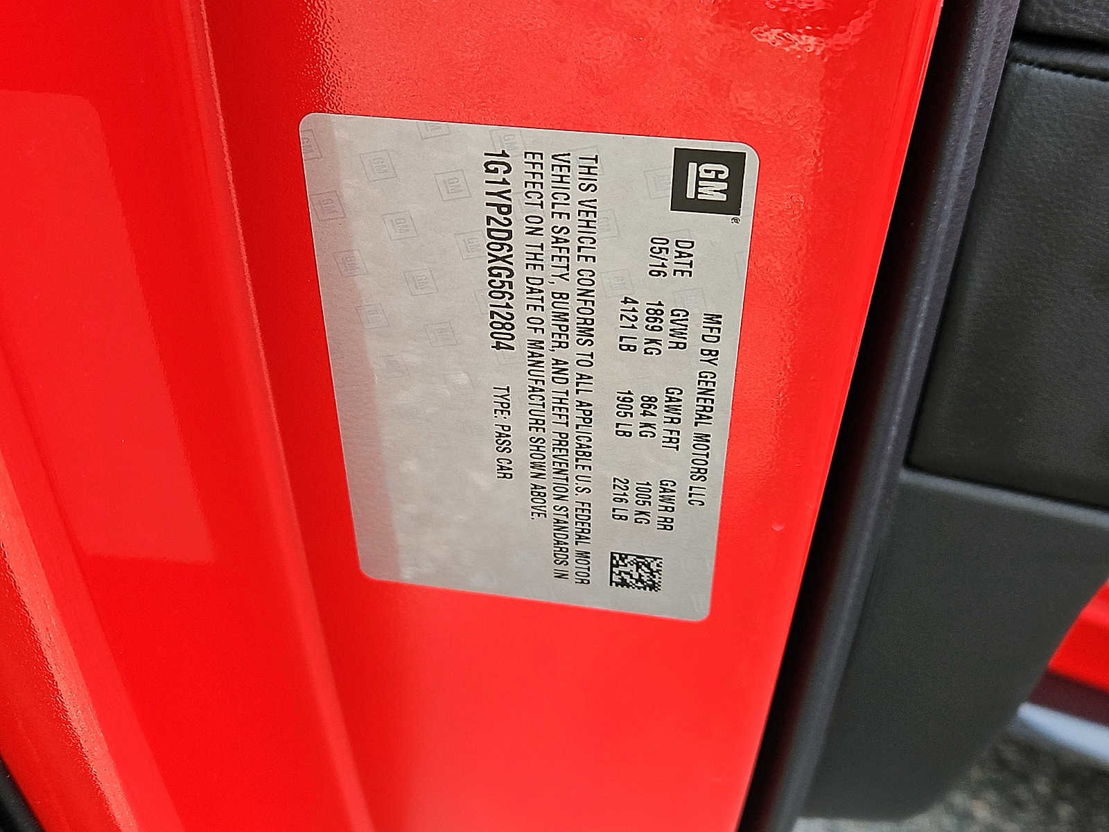 Certified 2016 Chevrolet Corvette Z06 w/ LPO, Appearance Package image 25