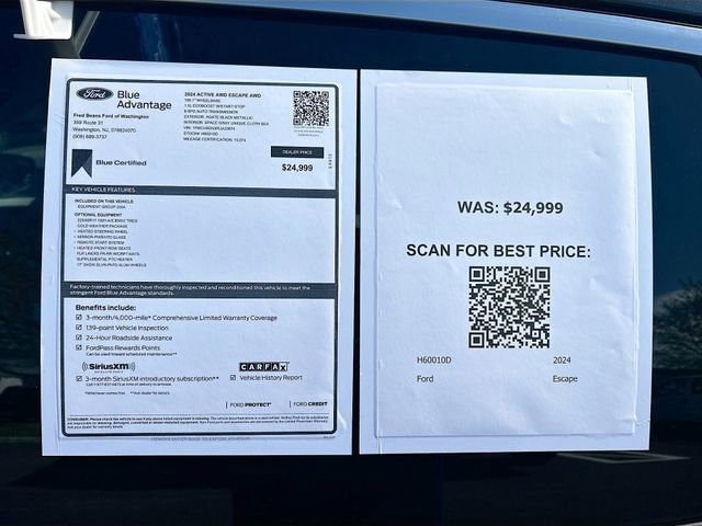 Certified 2024 Ford Escape Active AWD/4WD image 33