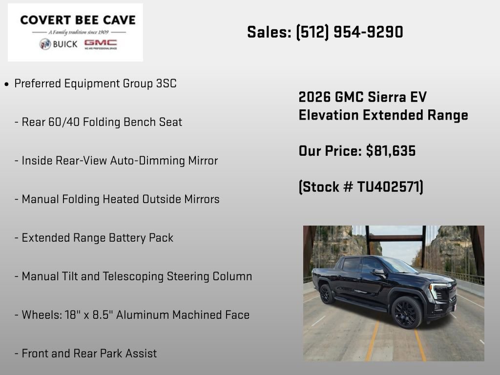 New 2026 GMC Sierra EV Elevation w/ Premium Package AWD/4WD image 6