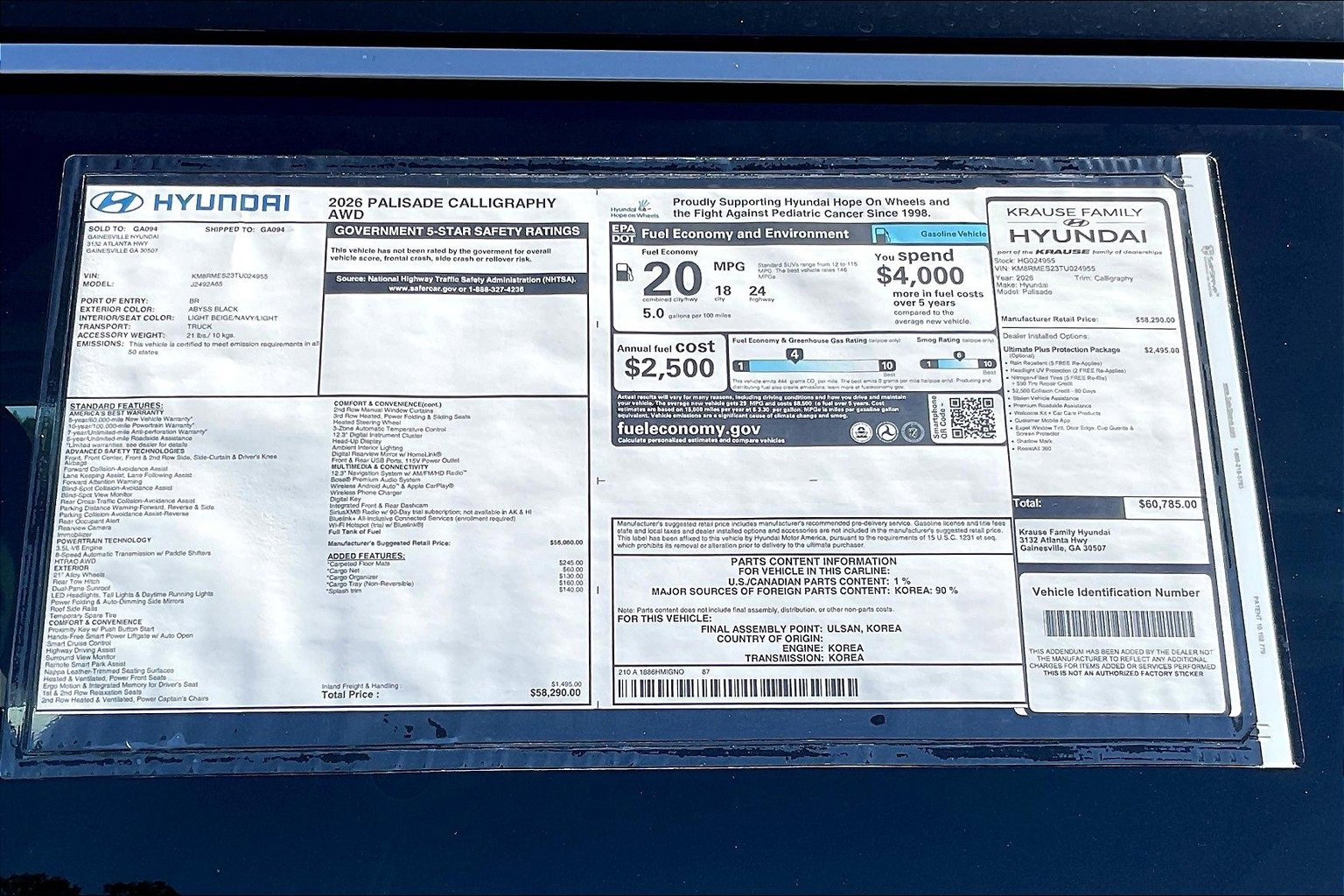 New 2026 Hyundai Palisade Calligraphy image 14