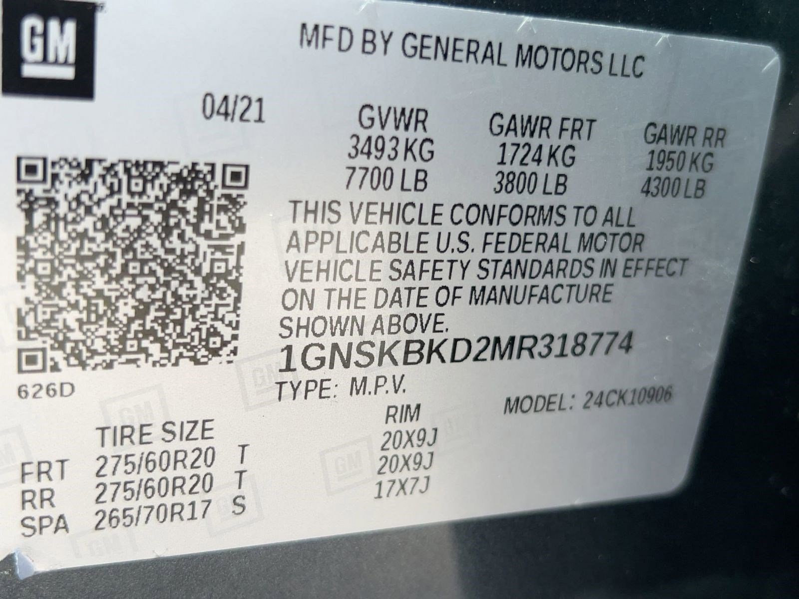 Certified 2021 Chevrolet Suburban LS w/ Driver Alert Package image 19