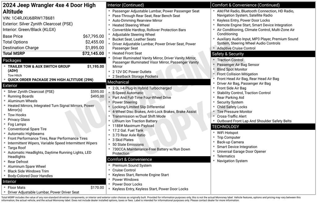 Used 2024 Jeep Wrangler High Altitude image 32