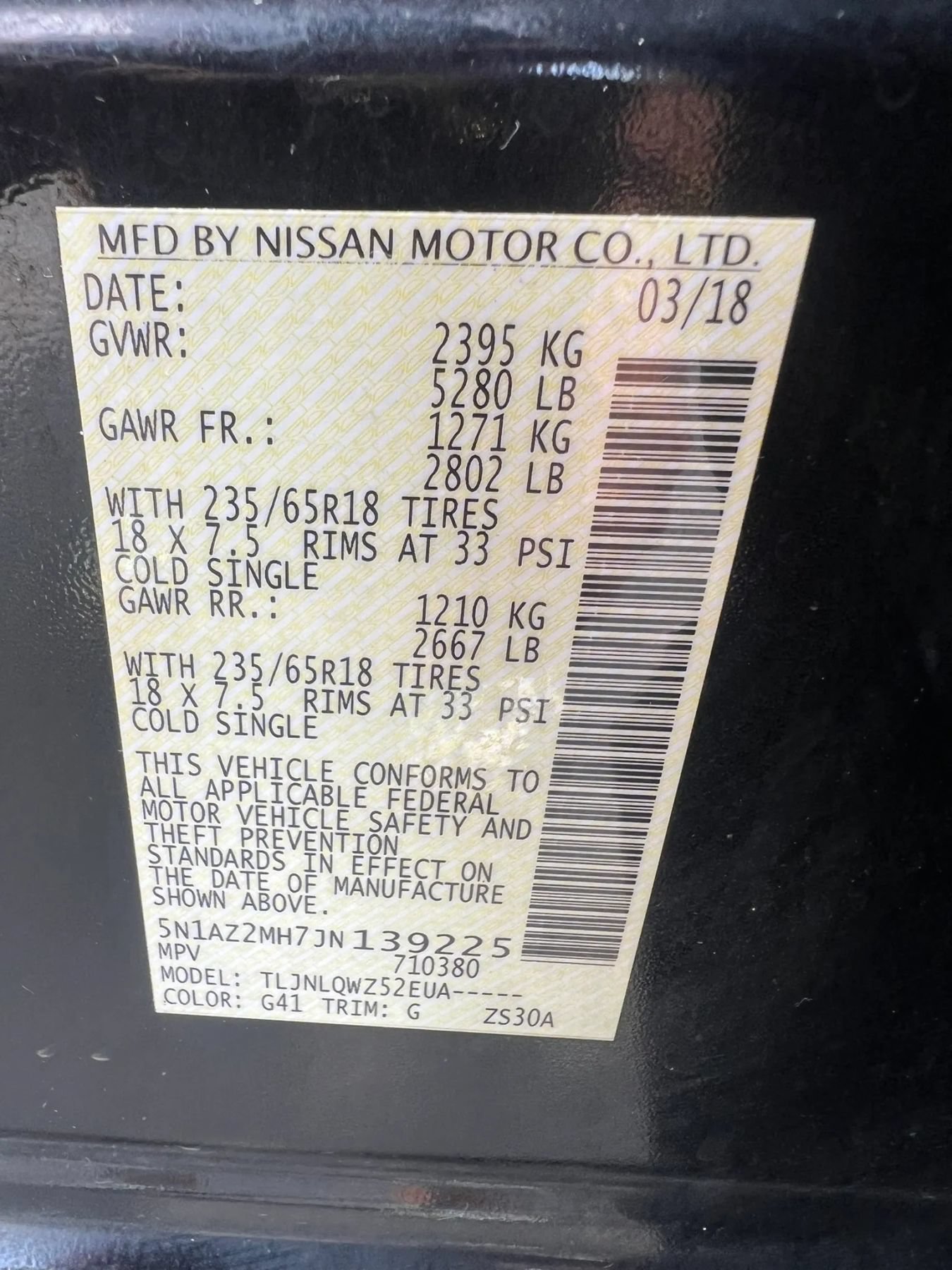 Used 2018 Nissan Murano SV AWD/4WD image 32