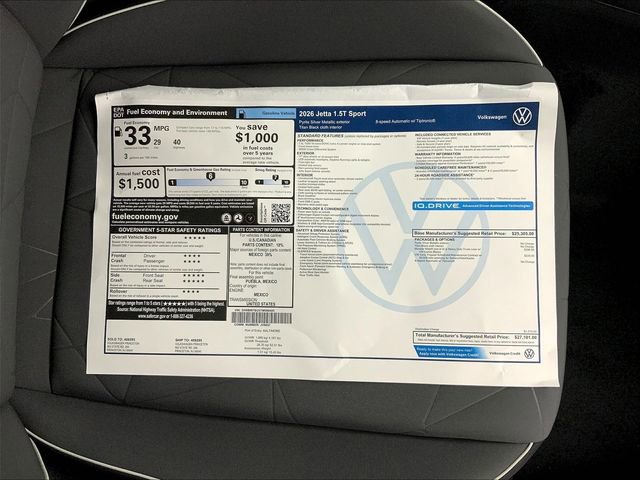 New 2026 Volkswagen Jetta Sport image 15
