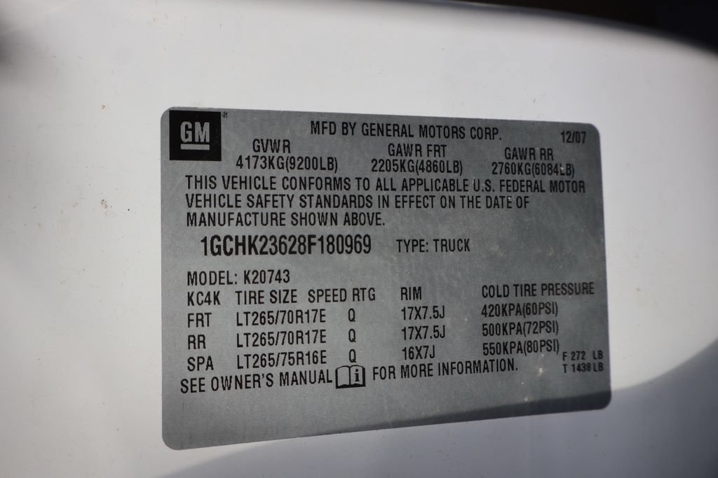 Used 2008 Chevrolet Silverado 2500 LTZ w/ Safety Package AWD/4WD image 3