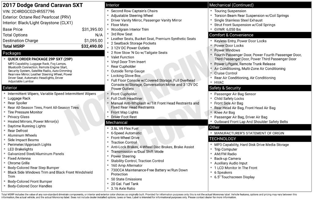 Used 2017 Dodge Grand Caravan SXT FWD image 22
