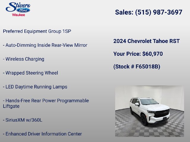 Used 2024 Chevrolet Tahoe RST w/ Sport Performance Package AWD/4WD image 16