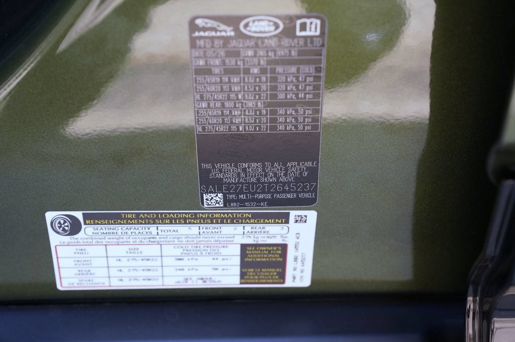 New 2026 Land Rover Defender 110 X-Dynamic SE AWD/4WD image 36