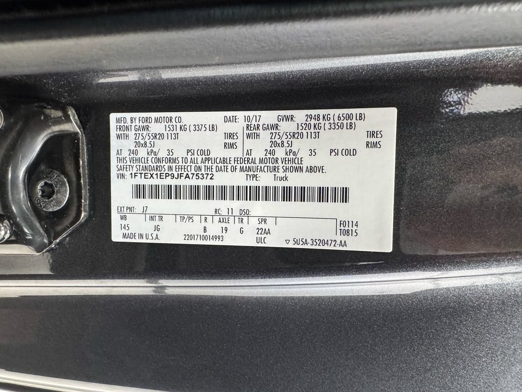 Used 2018 Ford F150 XL w/ Equipment Group 101A Mid AWD/4WD image 12