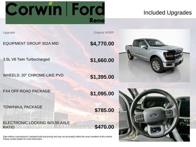 Certified 2024 Ford F150 XLT w/ Equipment Group 302A MID AWD/4WD image 3