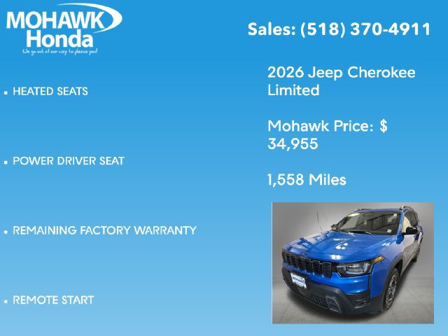 Used 2026 Jeep Cherokee Limited AWD/4WD image 14