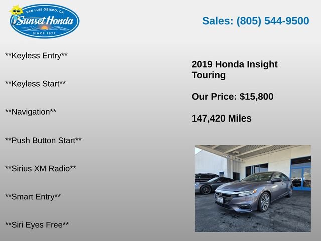 Used 2019 Honda Insight Touring image 7