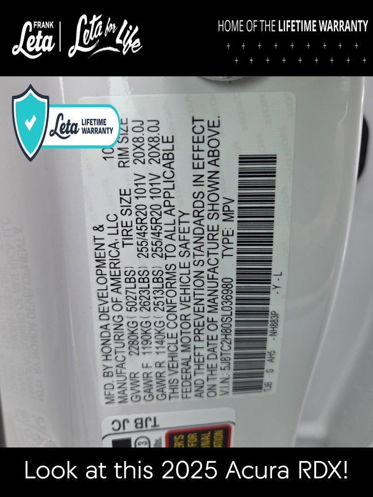 New 2025 Acura RDX AWD w/ A-Spec & Advance Pkg image 41