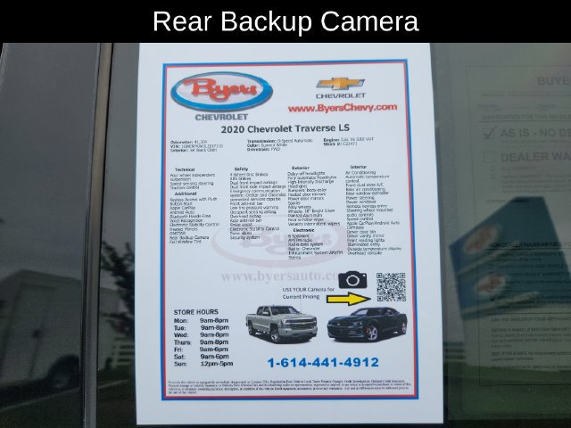 Used 2020 Chevrolet Traverse LS FWD image 12