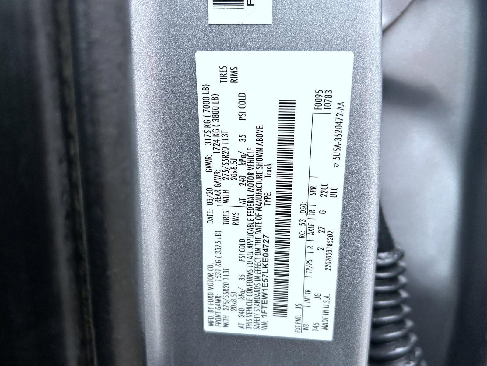 Used 2020 Ford F150 XL w/ Equipment Group 101A Mid image 24