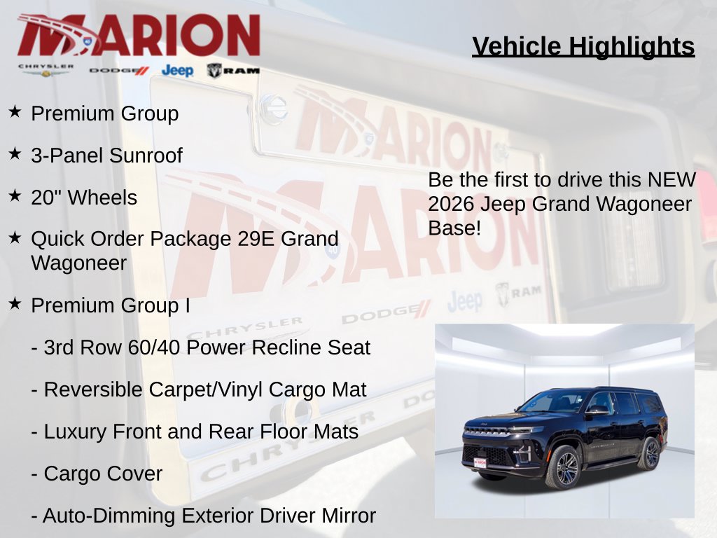 New 2026 Jeep Grand Wagoneer 4WD w/ Premium Group I image 5