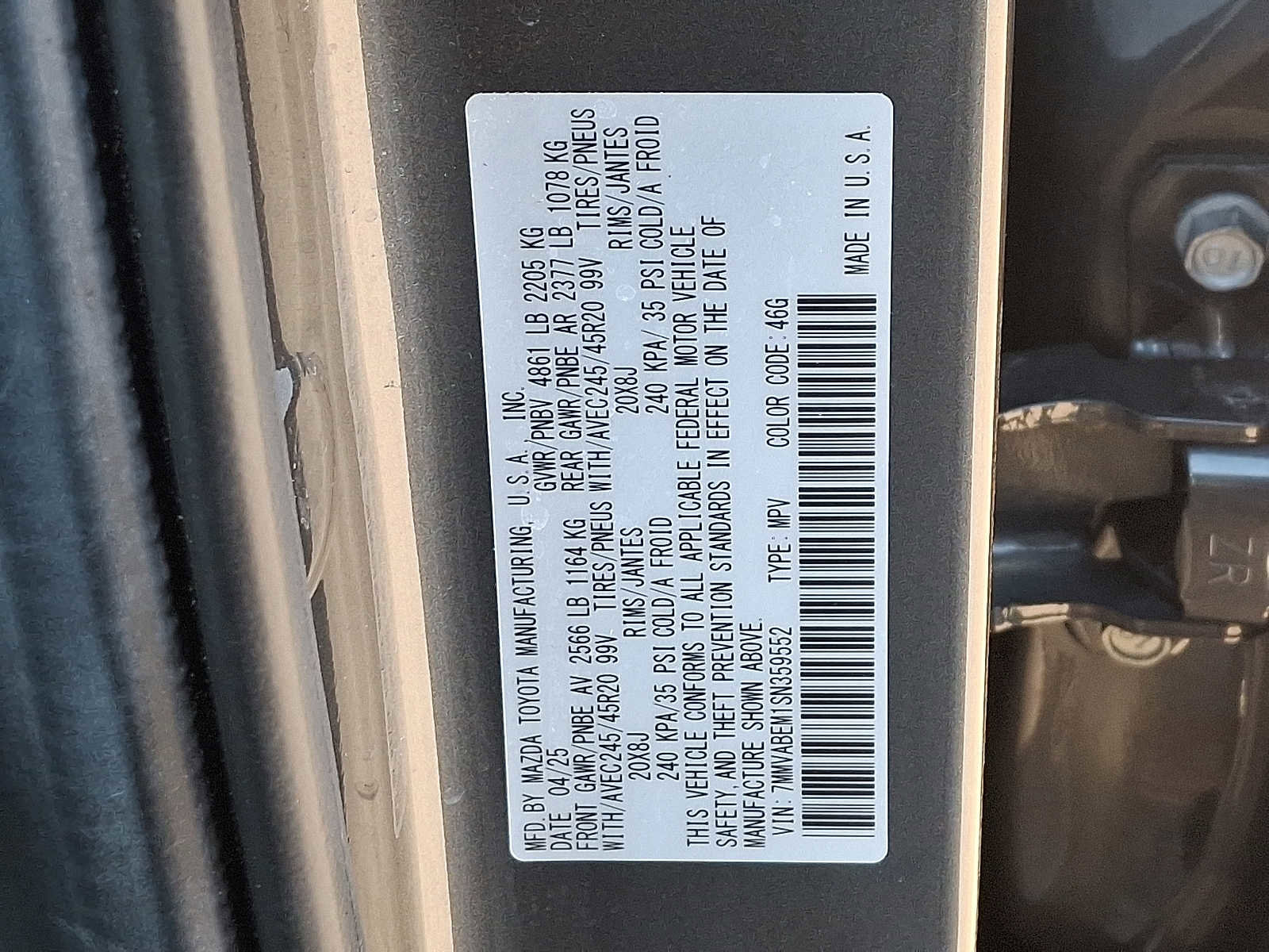 Certified 2025 MAZDA CX-50 AWD 2.5 S w/ Weather Package image 27