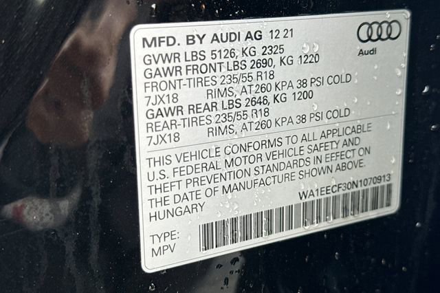 Used 2022 Audi Q3 2.0T Premium Plus w/ Premium Plus Package image 40