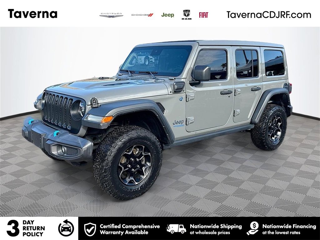 Used 2021 Jeep Wrangler Unlimited Rubicon 4xe w/ Safety Group image 1