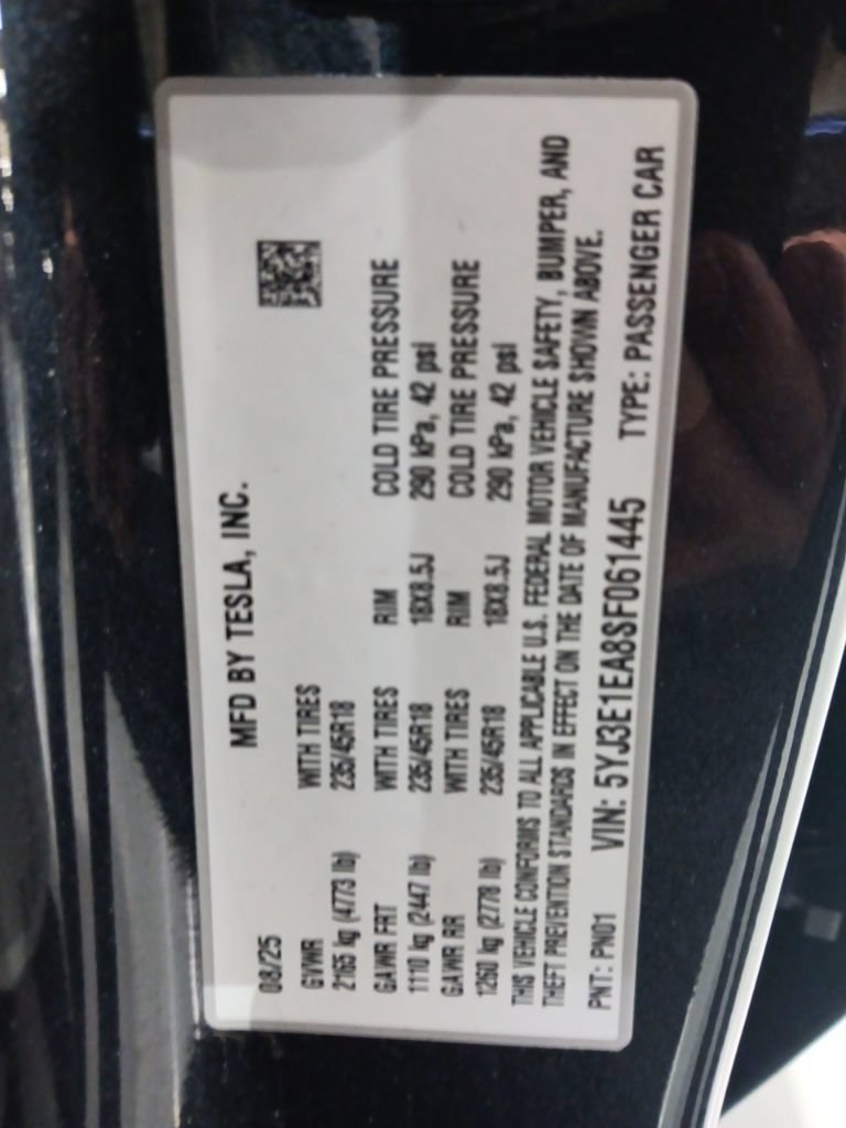 Used 2025 Tesla Model 3 RWD image 3