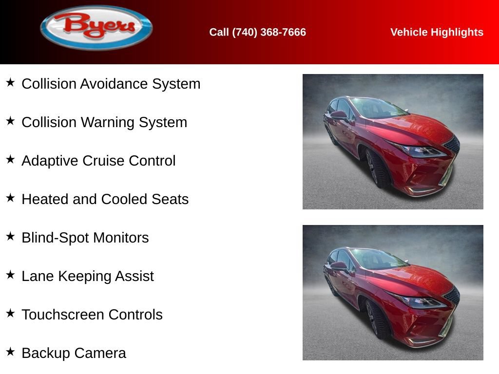 Used 2020 Lexus RX 350 AWD w/ Premium Package image 12