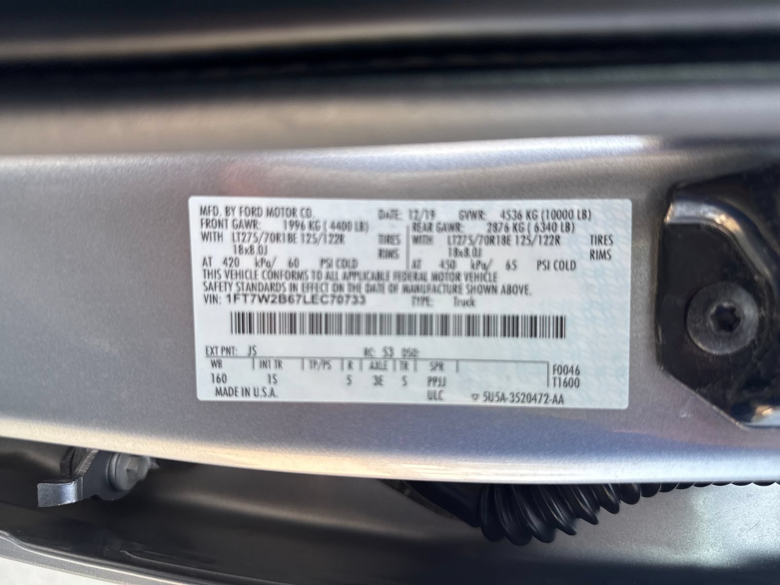 Used 2020 Ford F250 XL w/ STX Appearance Package AWD/4WD image 31