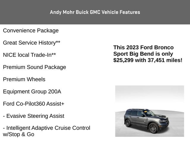 Used 2023 Ford Bronco Sport Big Bend w/ Convenience Package AWD/4WD image 8