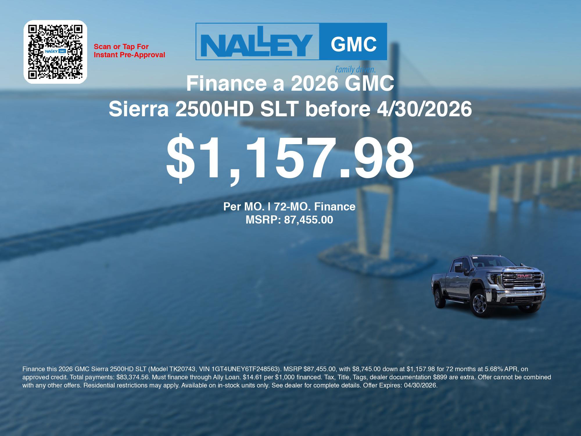 New 2026 GMC Sierra 2500 SLT w/ SLT Premium Package AWD/4WD image 7