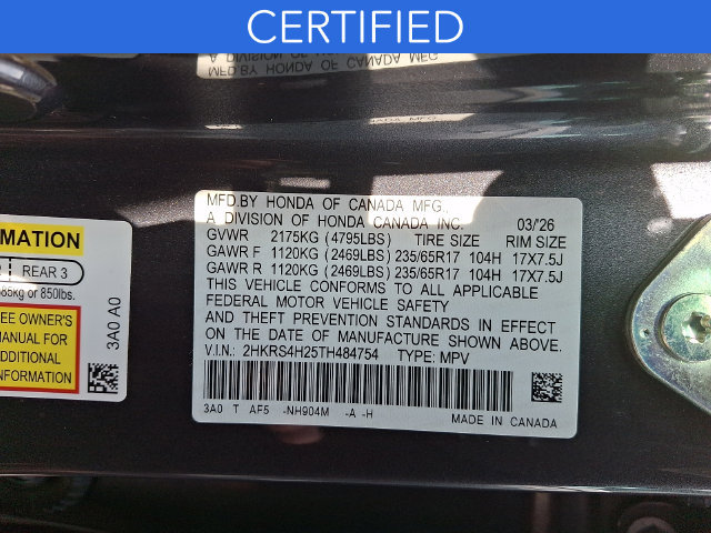 Certified 2026 Honda CR-V LX image 27