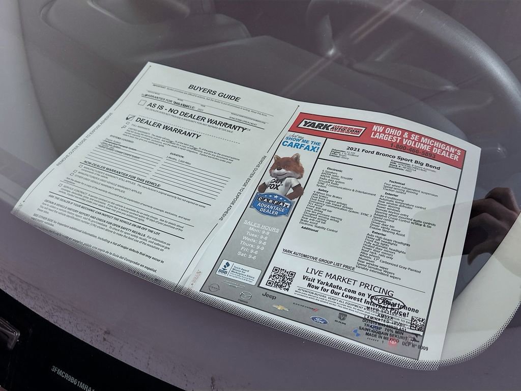 Used 2021 Ford Bronco Sport Big Bend AWD/4WD image 13