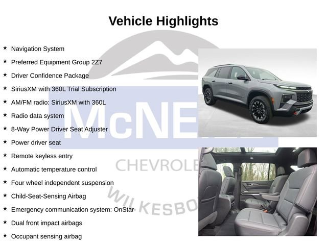 Used 2025 Chevrolet Traverse Z71 w/ Driver Confidence Package image 9