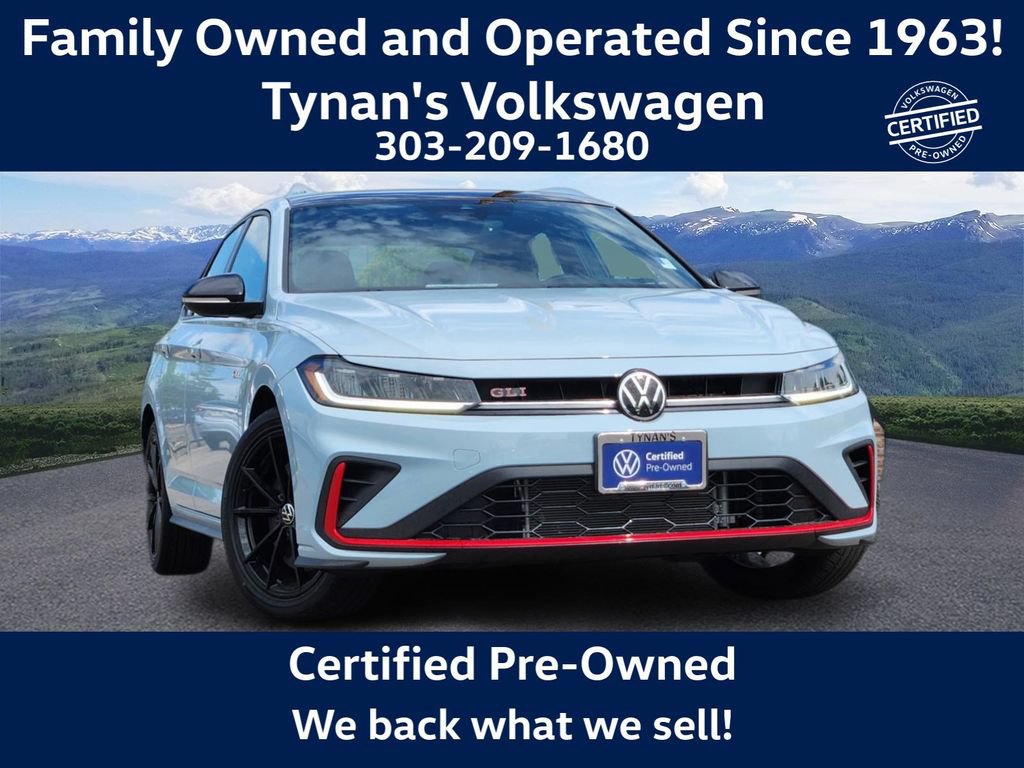 Certified 2025 Volkswagen Jetta GLI Autobahn w/ GLI Black Package FWD image 1