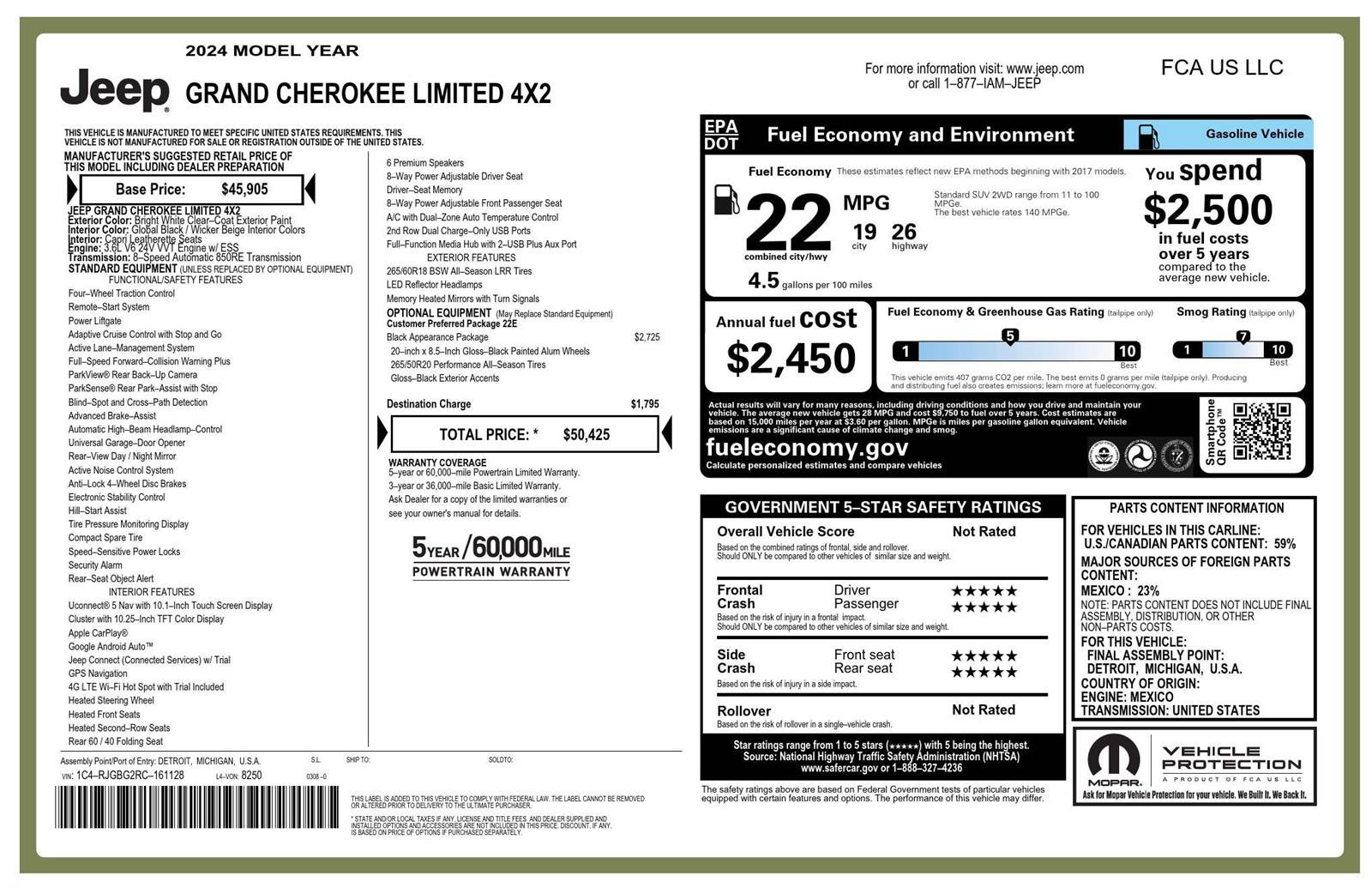Used 2024 Jeep Grand Cherokee Limited w/ Black Appearance Package RWD image 30
