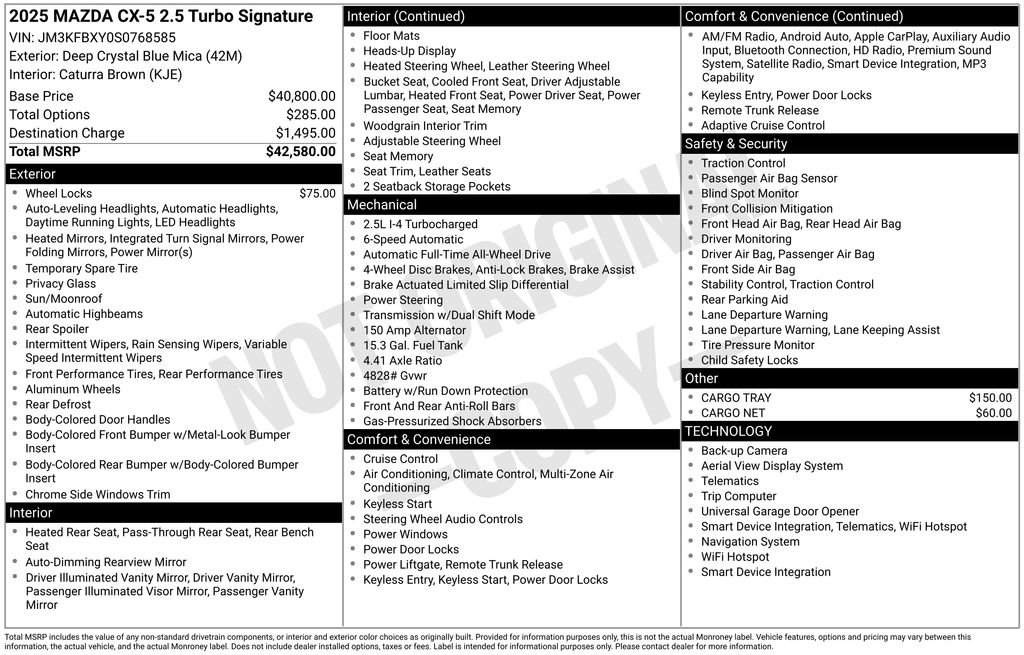 New 2025 MAZDA CX-5 Signature image 6